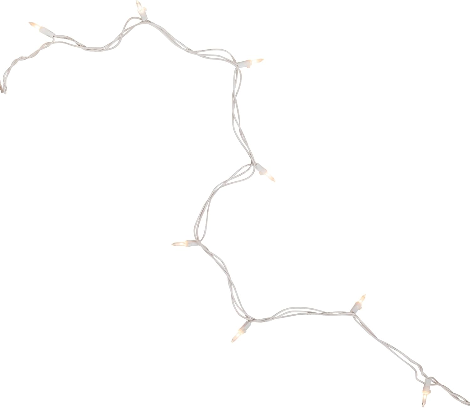 Christmas Co. Clear Incandescent Mini Lights – Warm White Glow for Bedroom Window Frame Decor