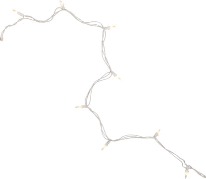 Christmas Co. Clear Incandescent Mini Lights – Warm White Glow for Bedroom Window Frame Decor