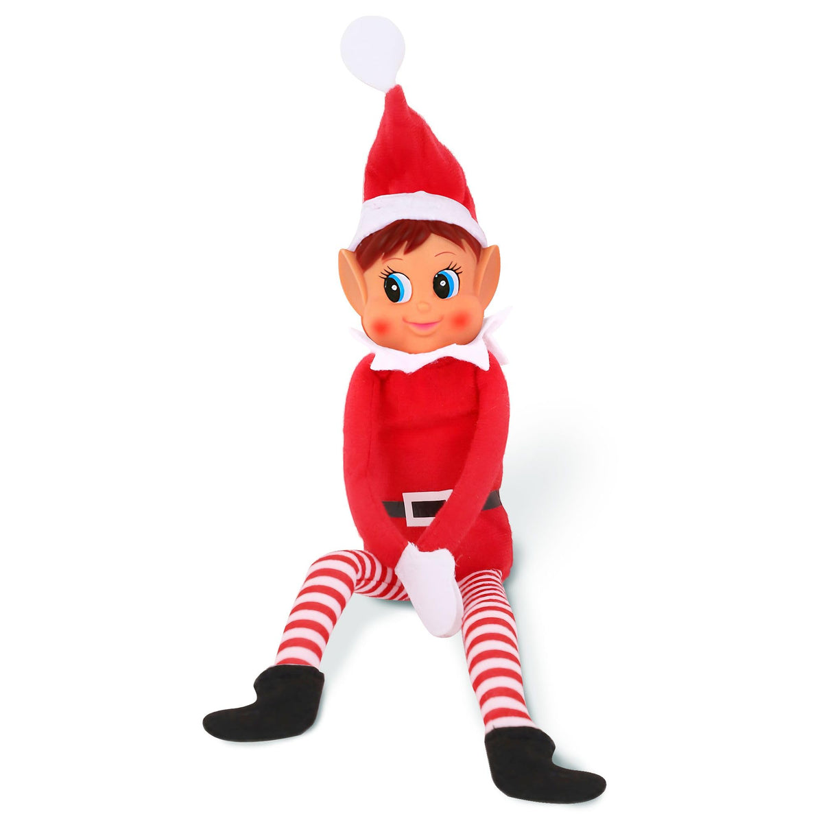 Christmas Elf Behaving Badly Plush Toy | Elfette Novelty Long Bendy Naughty Girl Christmas Doll | 12 Inches