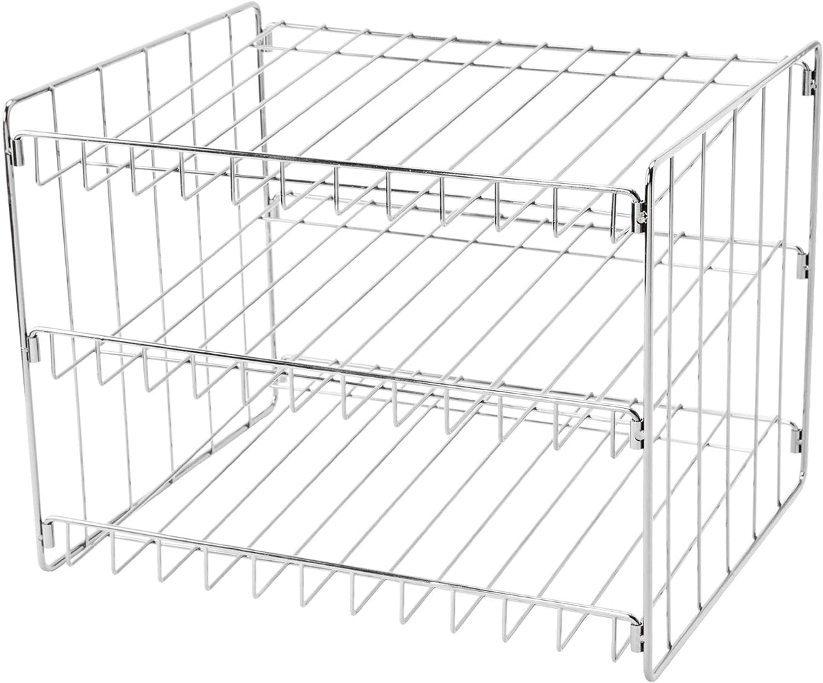 chrome-finished steel frame with rust-resistant coating