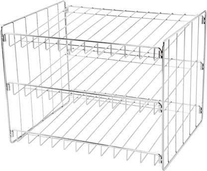 chrome-finished steel frame with rust-resistant coating