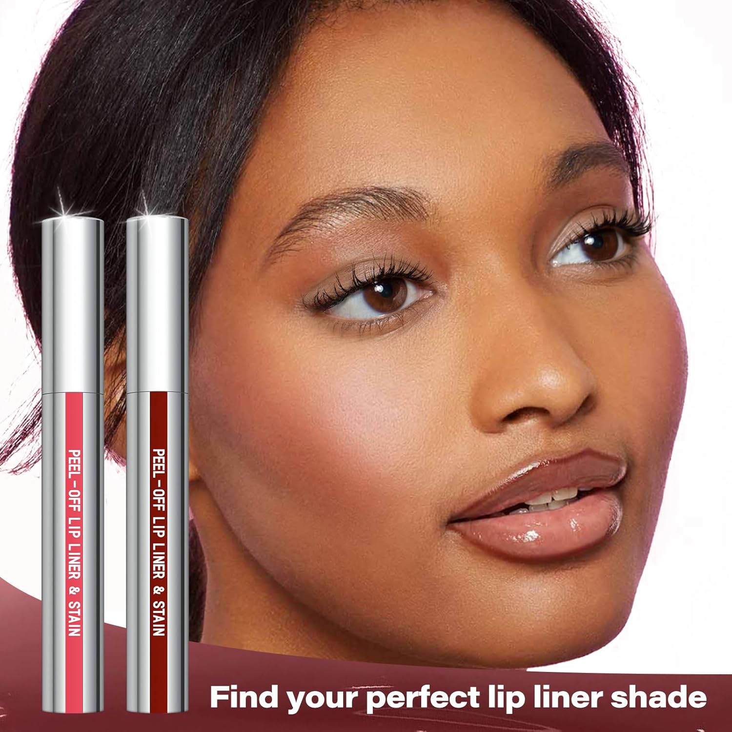 Cilrofelr Peel Off Lip Liner Stain for Work-From-Home Professionals, Transfer-Proof All-Day Office Lip Color
