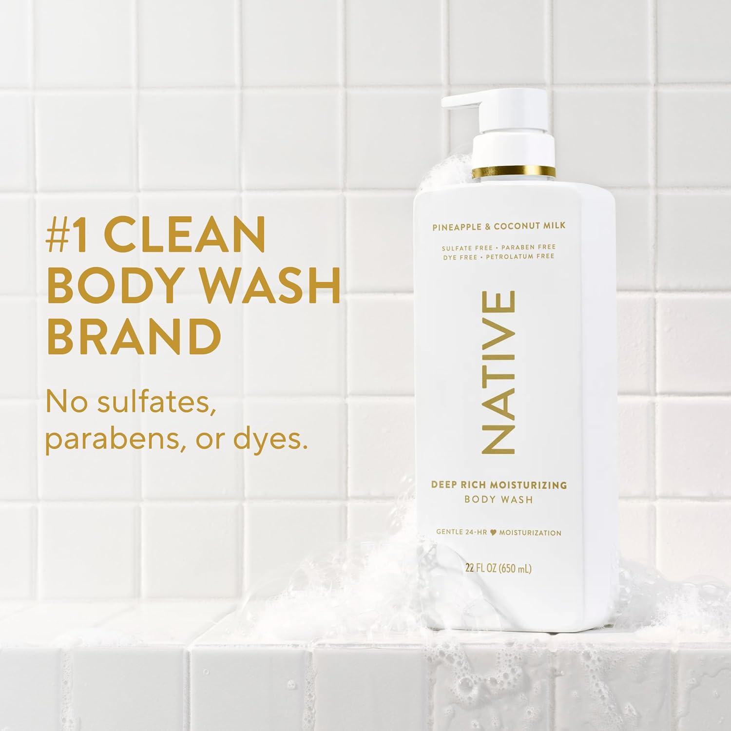 clean 12-ingredient formula free of sulfates, parabens, dyes, and phthalates