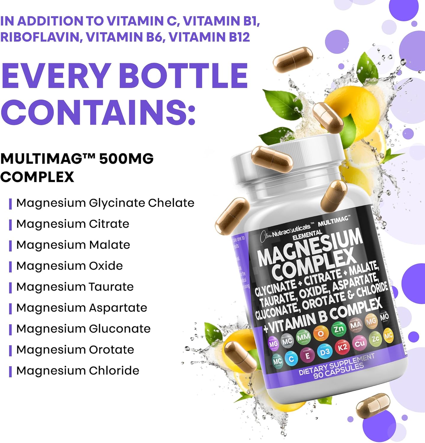 Clean Nutraceuticals Magnesium Complex – Home Office Daily Stack for Focused Professionals