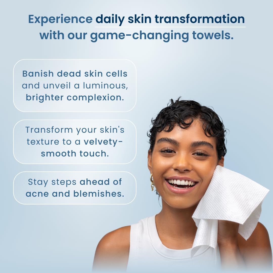 Clean Skin Club Clean Towels XL Supreme – Hypoallergenic Disposable Face Towel for Teen Skincare and Shared Bathrooms