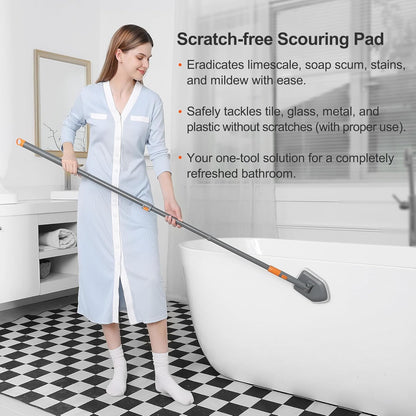 CLEANHOME 3-Head Car Detailing Kit – Extendable Handle for RV, Truck, and Exterior Panel Washing