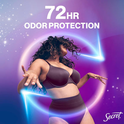 clear application with no visible residue on skin or clothing