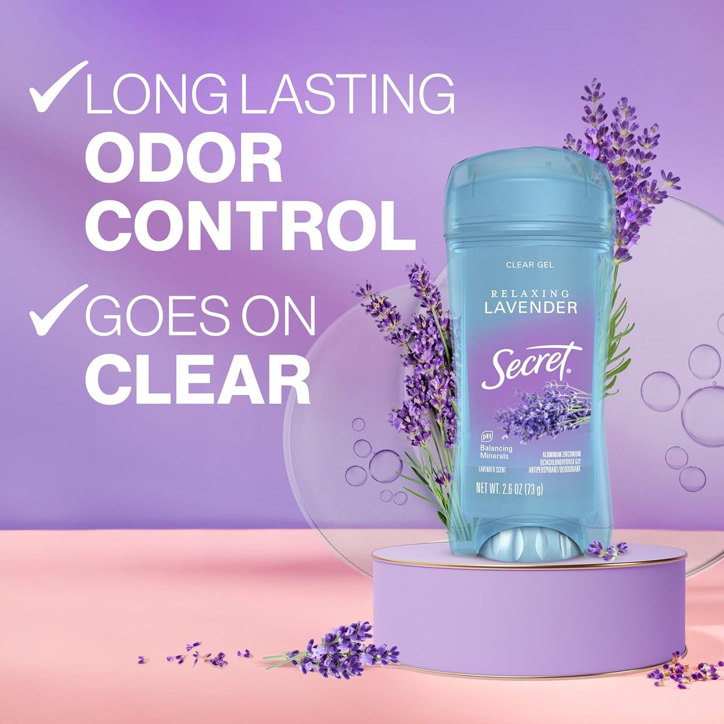 clear gel application that goes on transparent and dries without residue