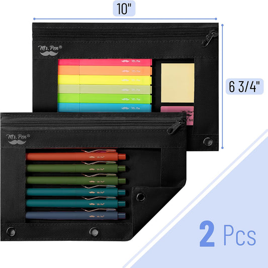 clear pvc top window for at-a-glance content visibility
