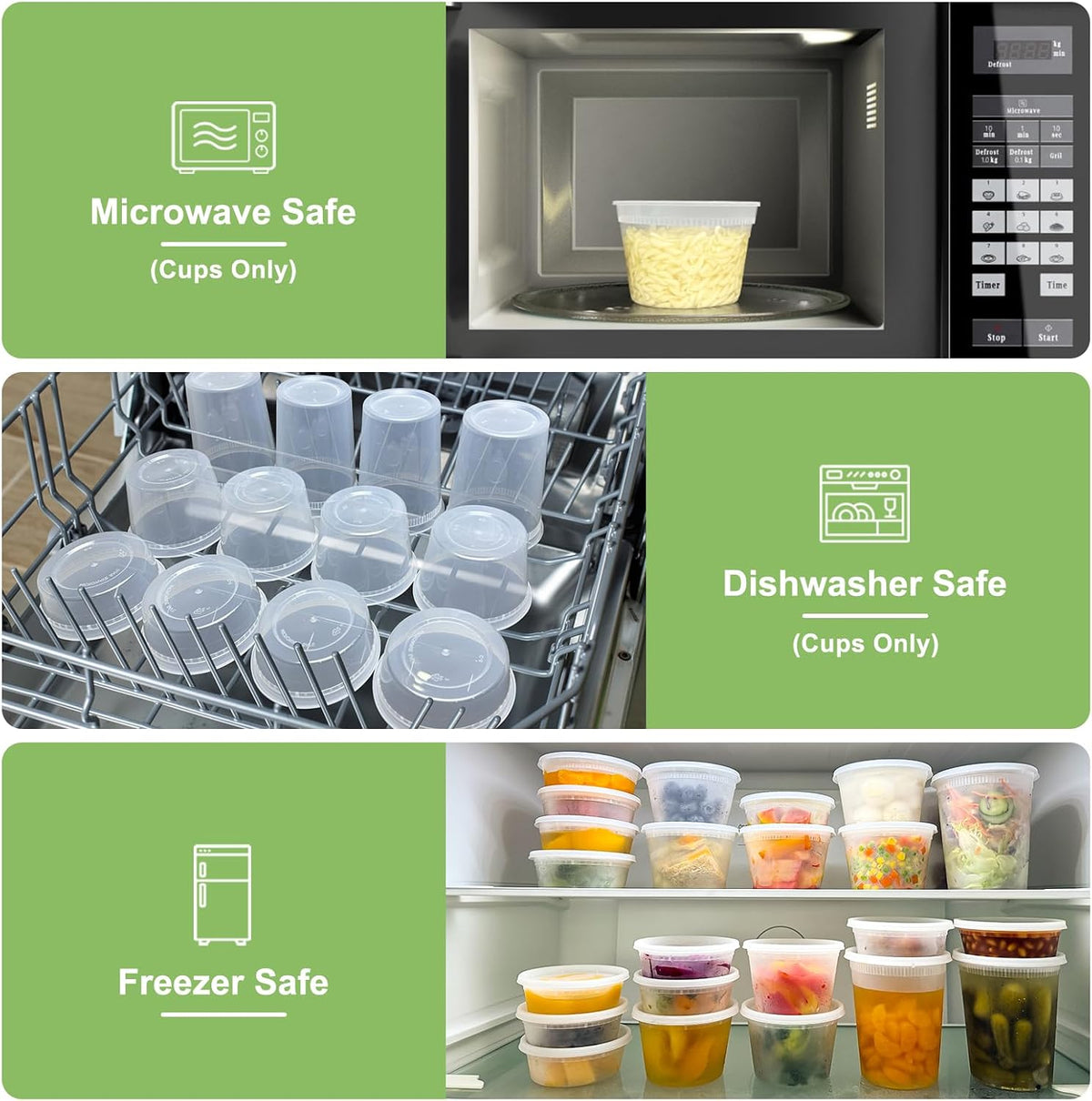 clear rectangular shape for easy content identification and stackable storage