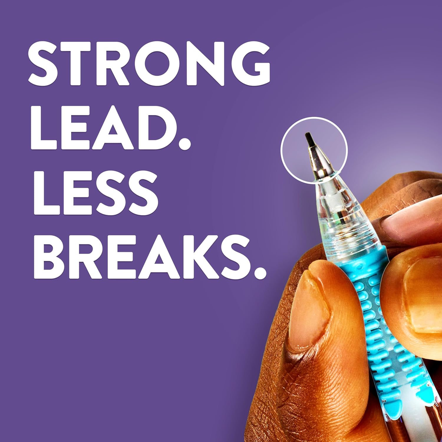 clear transparent barrel for visible lead supply