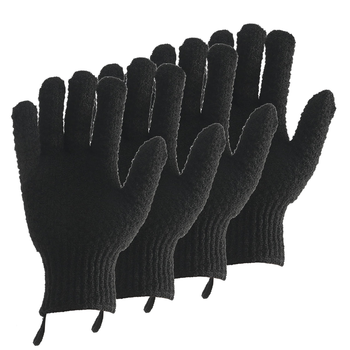 CLEEDY Bath Scrubbing Gloves – Compact Exfoliating Mitts for Patio Shower, Cabin Weekend and Road Trip Essentials