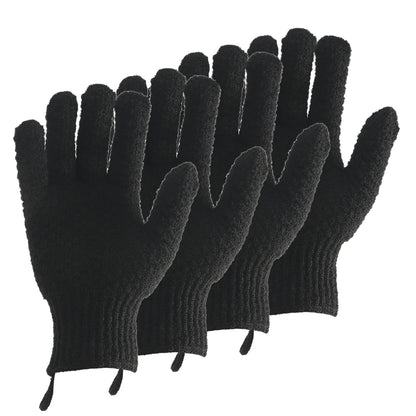 CLEEDY Bath Scrubbing Gloves – Compact Exfoliating Mitts for Patio Shower, Cabin Weekend and Road Trip Essentials