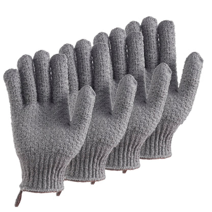 CLEEDY Bath Scrubbing Gloves – Compact Exfoliating Mitts for Patio Shower, Cabin Weekend and Road Trip Essentials