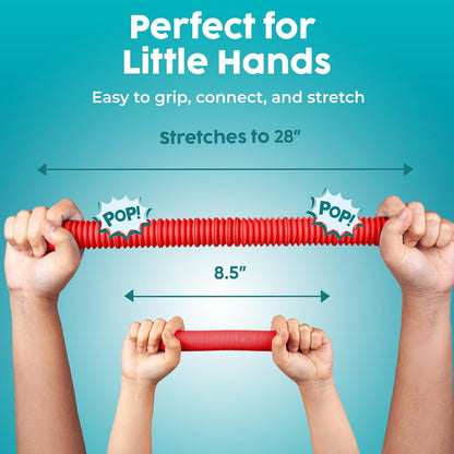 click-to-connect ends that link into bracelets, hoops, and long chains
