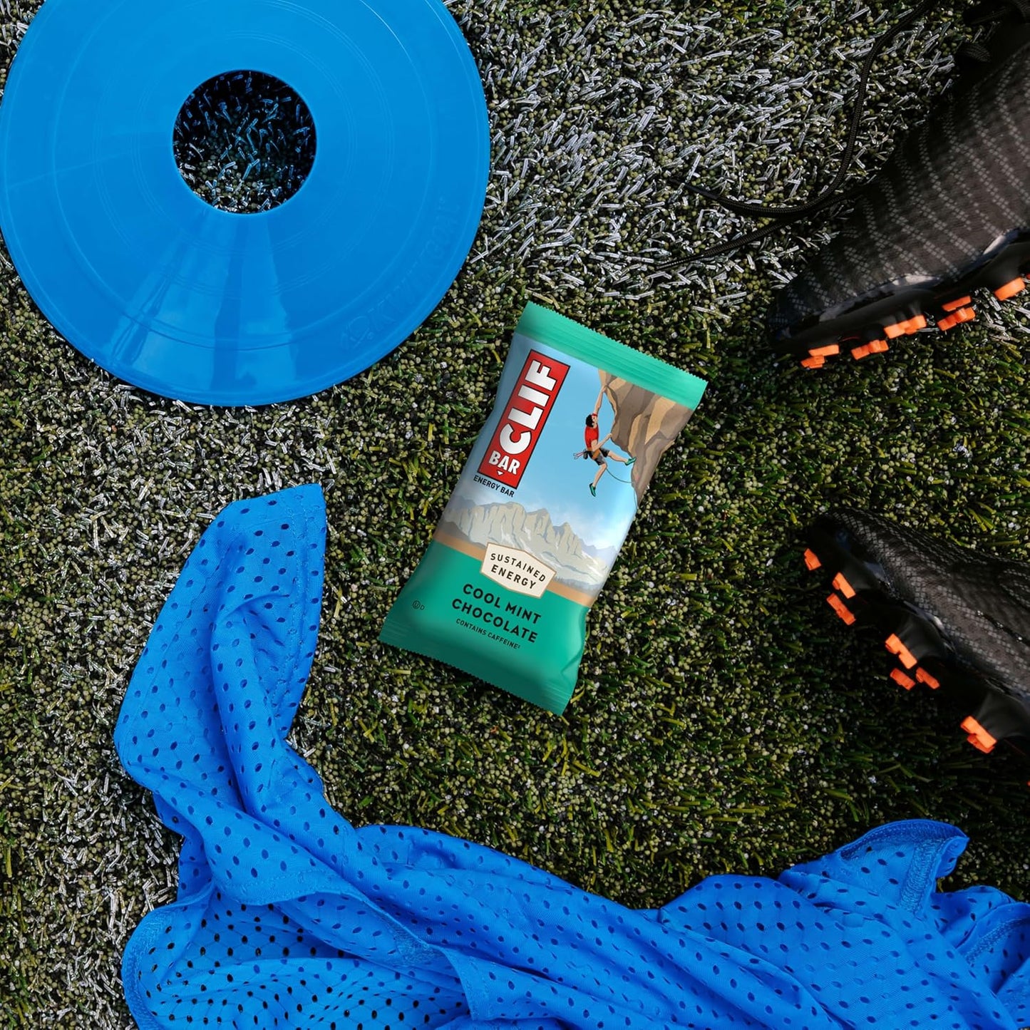 CLIF BAR Cool Mint Chocolate Protein Bar - Lunchbox Snack for Active Teens on Game Day and Practice