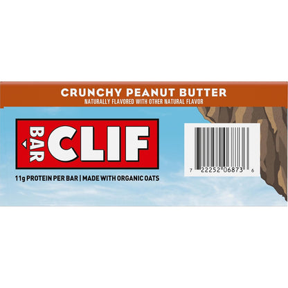 CLIF BAR Crunchy Peanut Butter Bar – Desk-Drawer Snack for Sustained Midday Focus at the Office