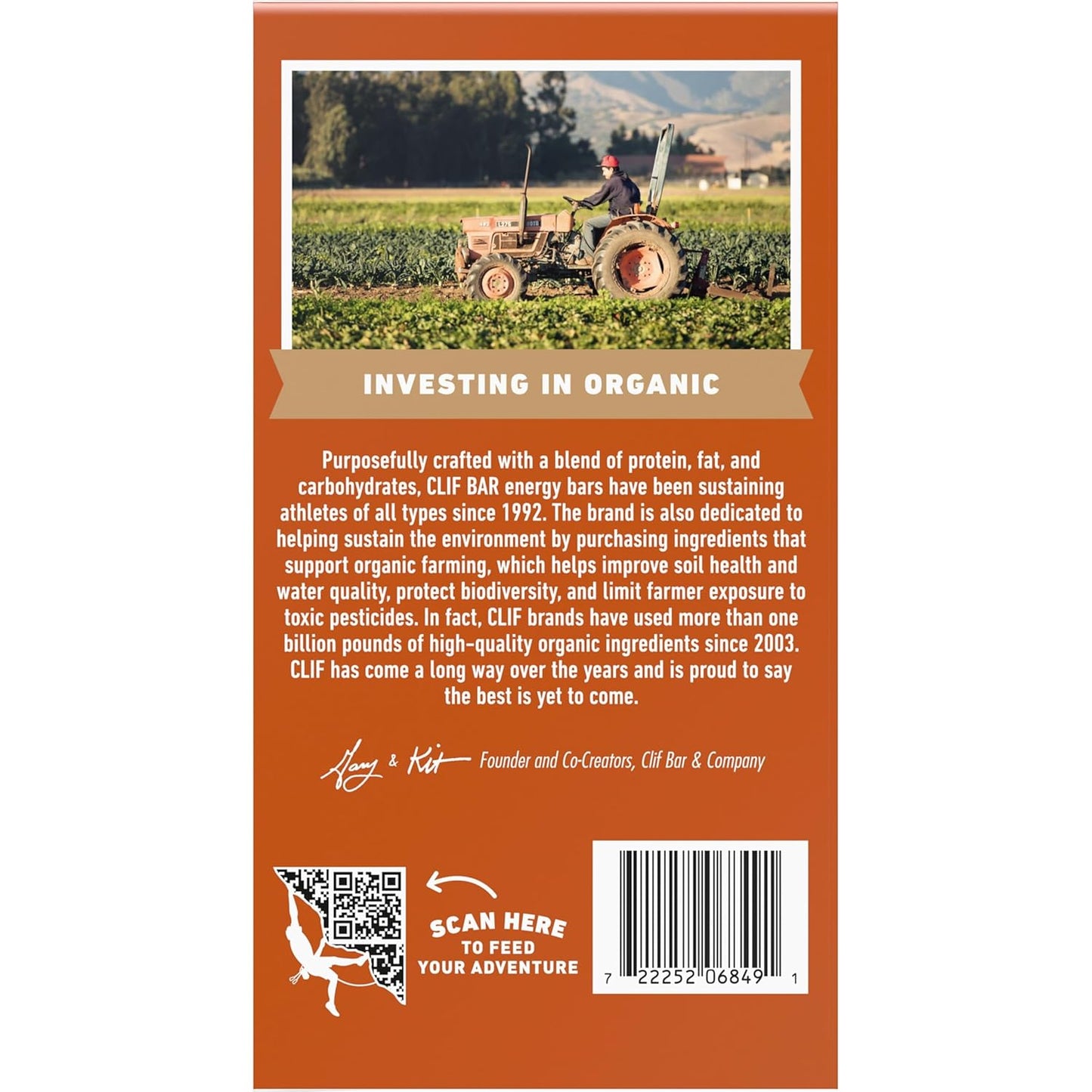 CLIF BAR Crunchy Peanut Butter Protein Bar – Backpacking and Trail Running Snack with Organic Oats