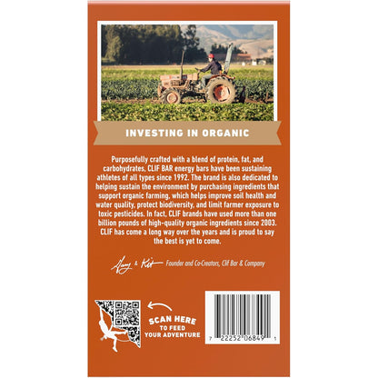 CLIF BAR Crunchy Peanut Butter Protein Bar – Backpacking and Trail Running Snack with Organic Oats