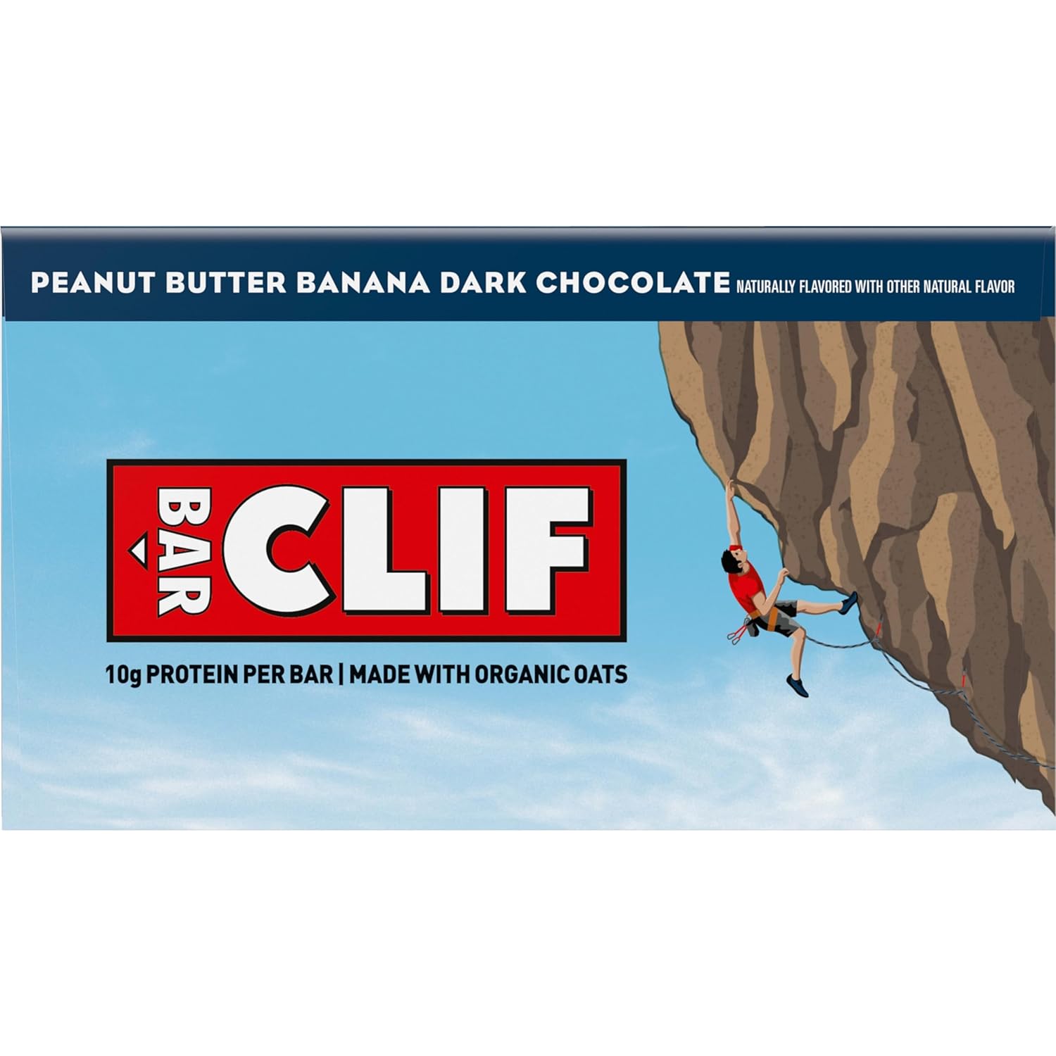 CLIF BAR Energy Bars – Non-GMO Pantry Snack for Health-Conscious Adults Seeking Sustained Energy, Dark Chocolate, 40 Count