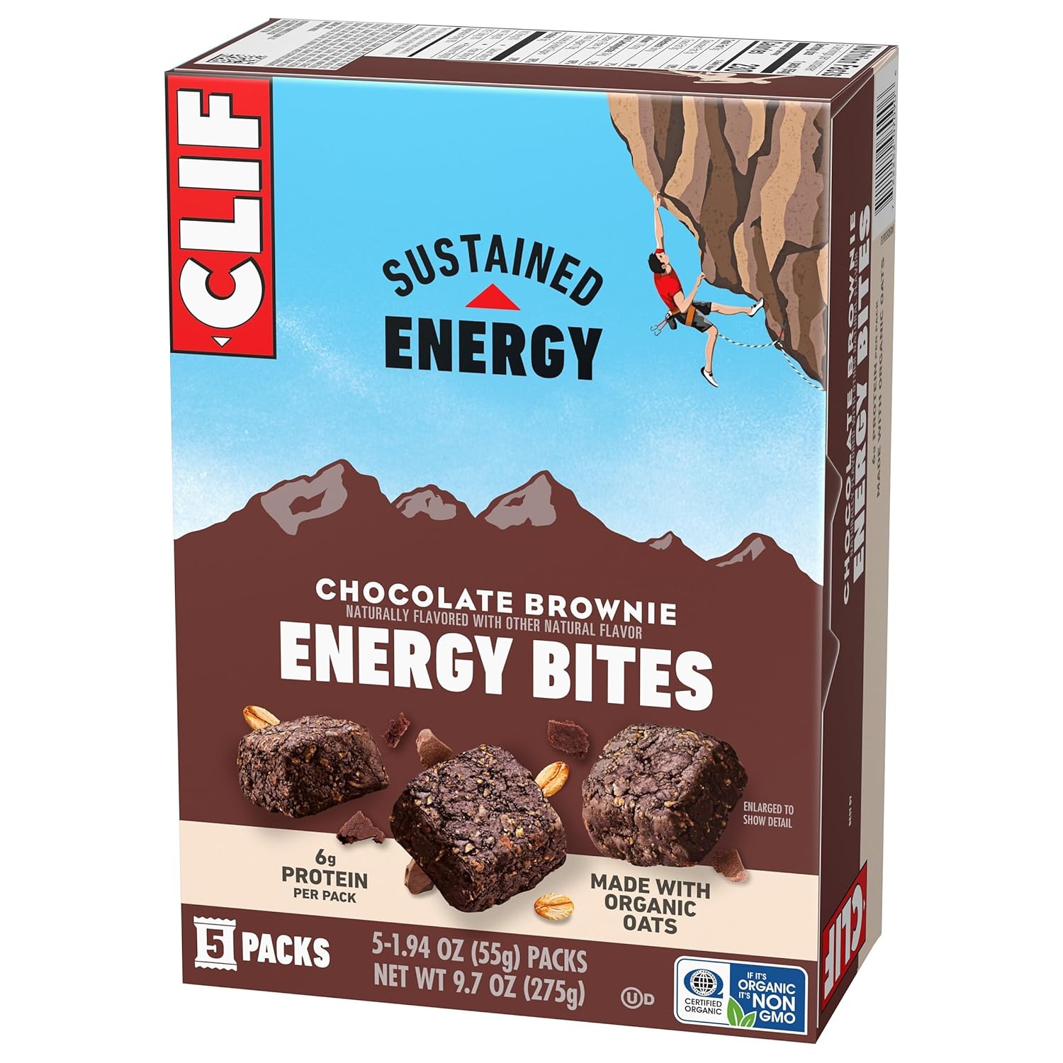 CLIF BAR Energy Bites - Desk-Side Fuel for Focused Workdays, Single-Serve Plant Protein Snack Packs