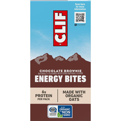 CLIF BAR Energy Bites - Desk-Side Fuel for Focused Workdays, Single-Serve Plant Protein Snack Packs