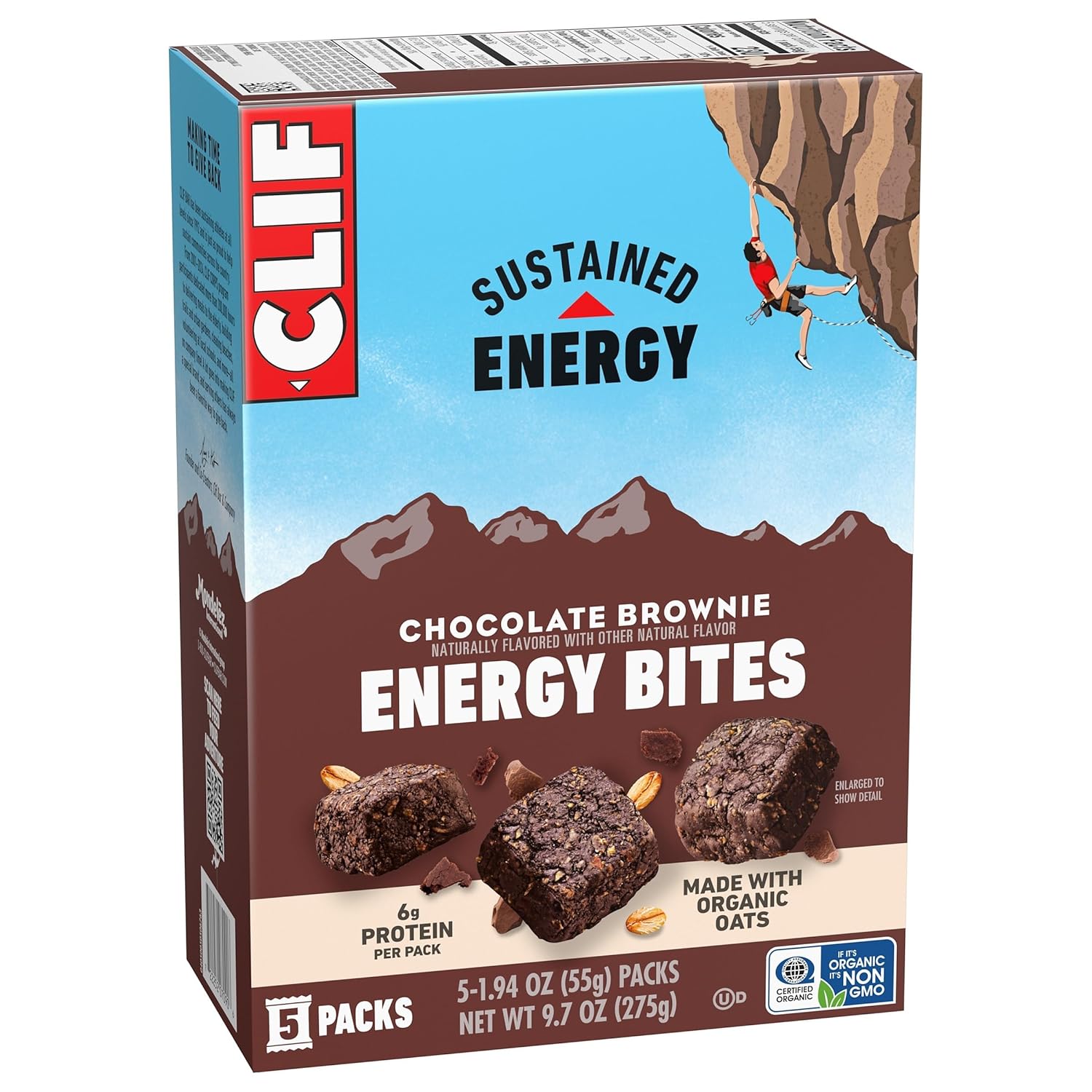 CLIF BAR Energy Bites - Desk-Side Fuel for Focused Workdays, Single-Serve Plant Protein Snack Packs