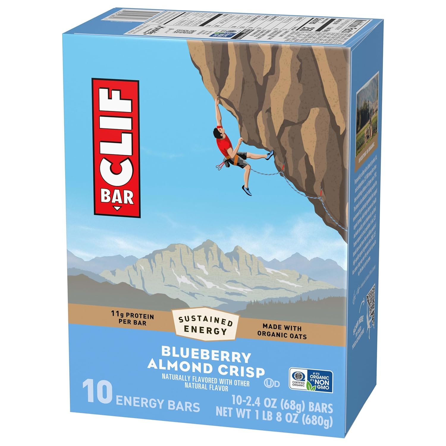 CLIF BAR Energy Protein Bars – Pocket-Sized Cycling and Mountain Biking Snack for Mid-Ride Refueling