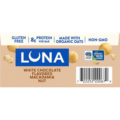 Clif Bar Luna White Chocolate Macadamia – Clean-Ingredient Snack Bar for Uncluttered Pantry and Intentional Meal Prep