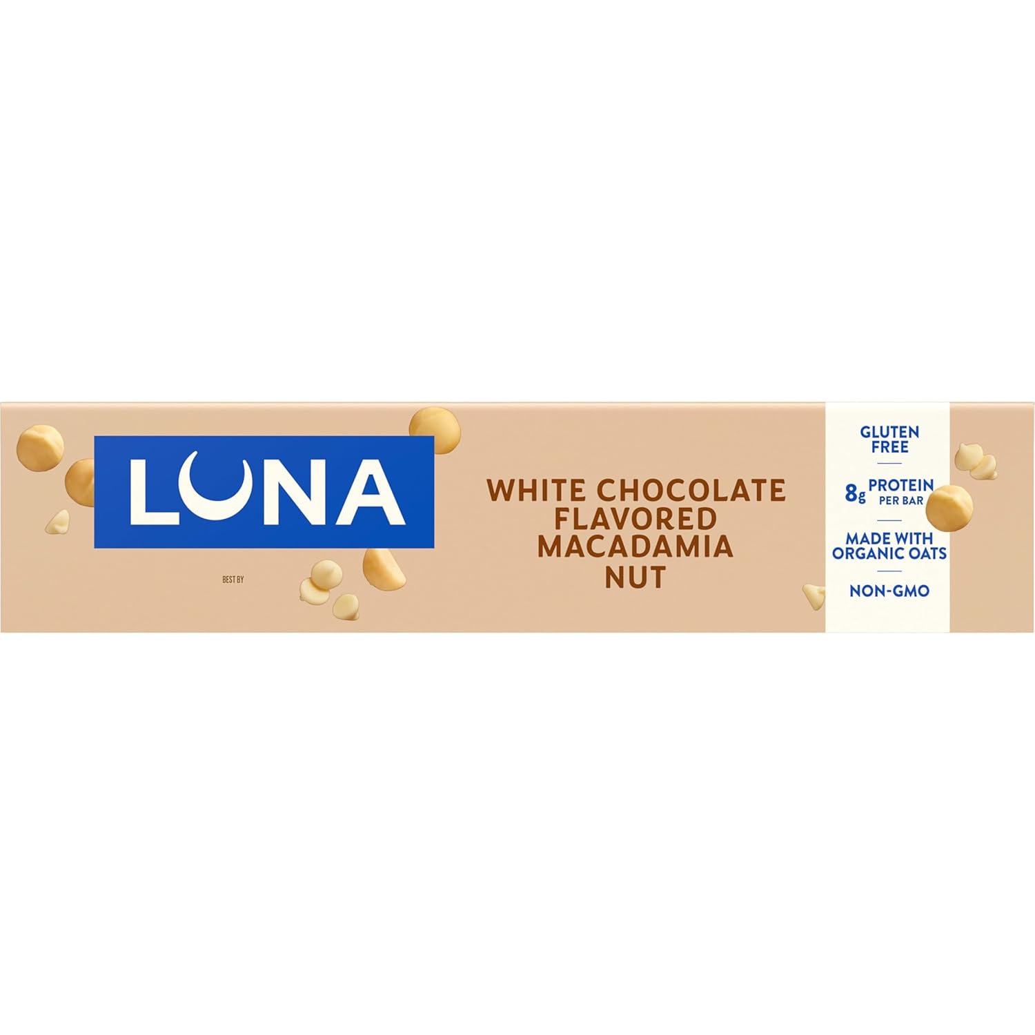 Clif Bar Luna White Chocolate Macadamia – Clean-Ingredient Snack Bar for Uncluttered Pantry and Intentional Meal Prep