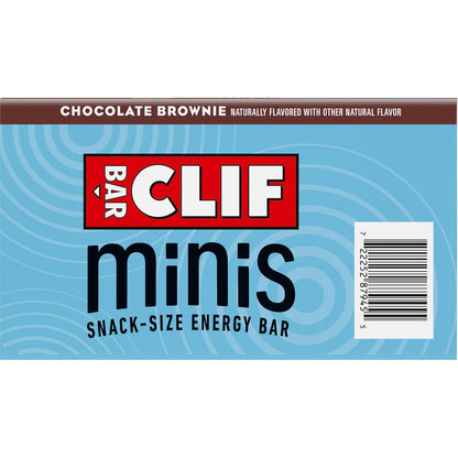 CLIF BAR Minis Chocolate Brownie – Compact 100-Calorie Energy Bars for Cycling, Running, and Backpacking, 20-Count Bag
