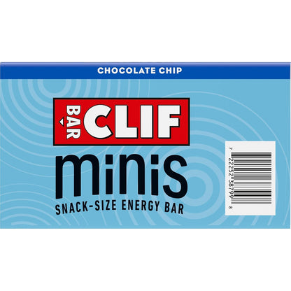 CLIF BAR Minis Chocolate Chip Snack Bars for Stocking Stuffers, Care Packages, and Coach Gifts