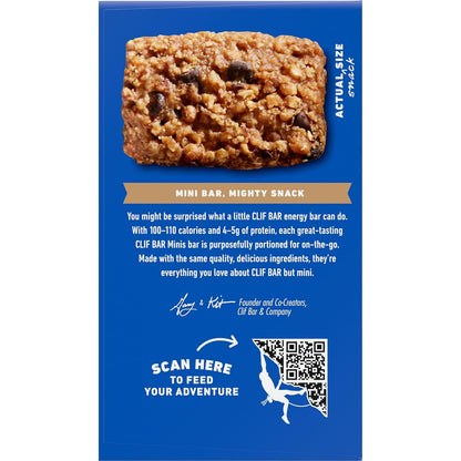 CLIF BAR Minis Chocolate Chip Snack Bars for Stocking Stuffers, Care Packages, and Coach Gifts