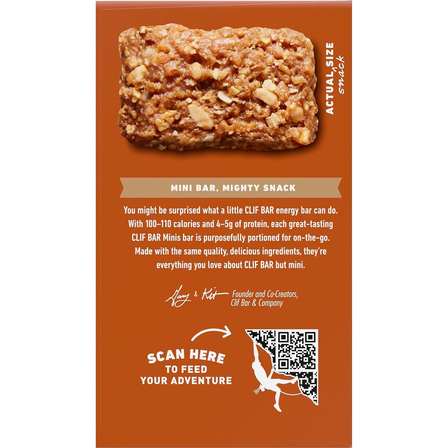 CLIF BAR Minis Crunchy Peanut Butter – Heat-Stable Snack for Camping, Backpacking, and Long Rides
