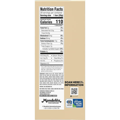 CLIF BAR Minis White Chocolate Macadamia Nut Plant-Based Bars for Mindful Snacking and Afternoon Self-Care