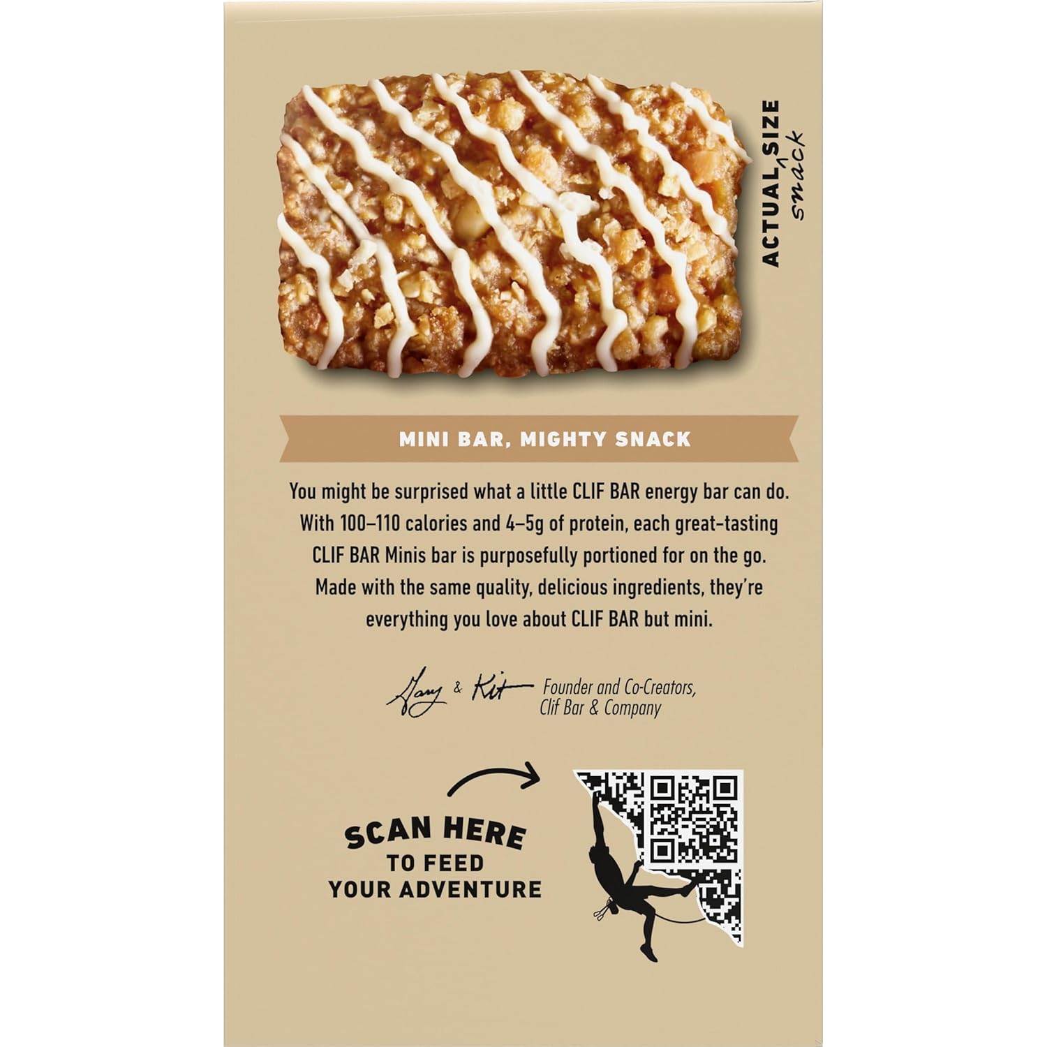 CLIF BAR Minis White Chocolate Macadamia Nut Plant-Based Bars for Mindful Snacking and Afternoon Self-Care