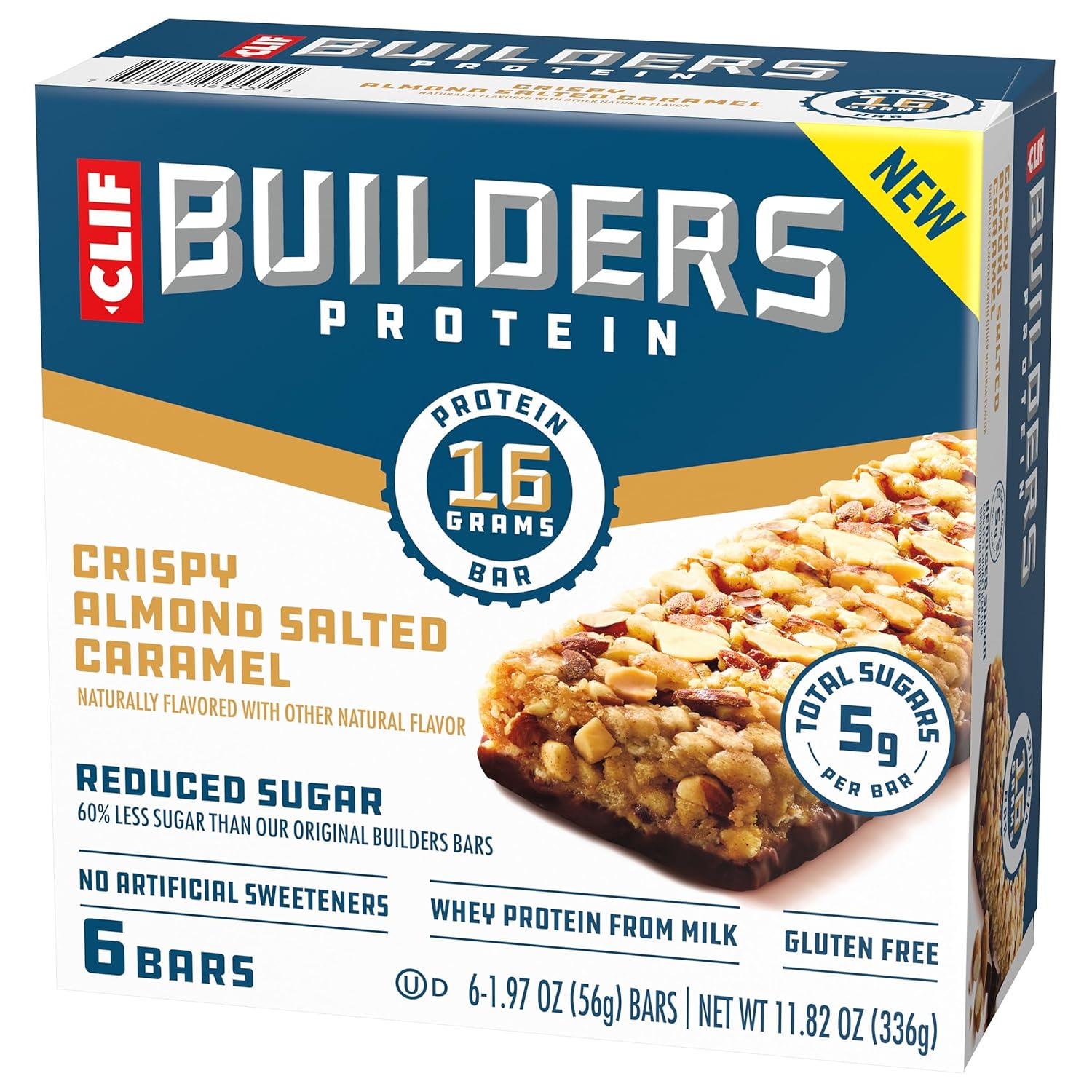 CLIF BUILDERS Protein Bar - Peanut Butter Chocolate Snack for Clean-Eating Wellness Routines and Mindful Snacking