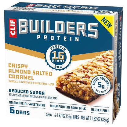 CLIF BUILDERS Protein Bar - Peanut Butter Chocolate Snack for Clean-Eating Wellness Routines and Mindful Snacking