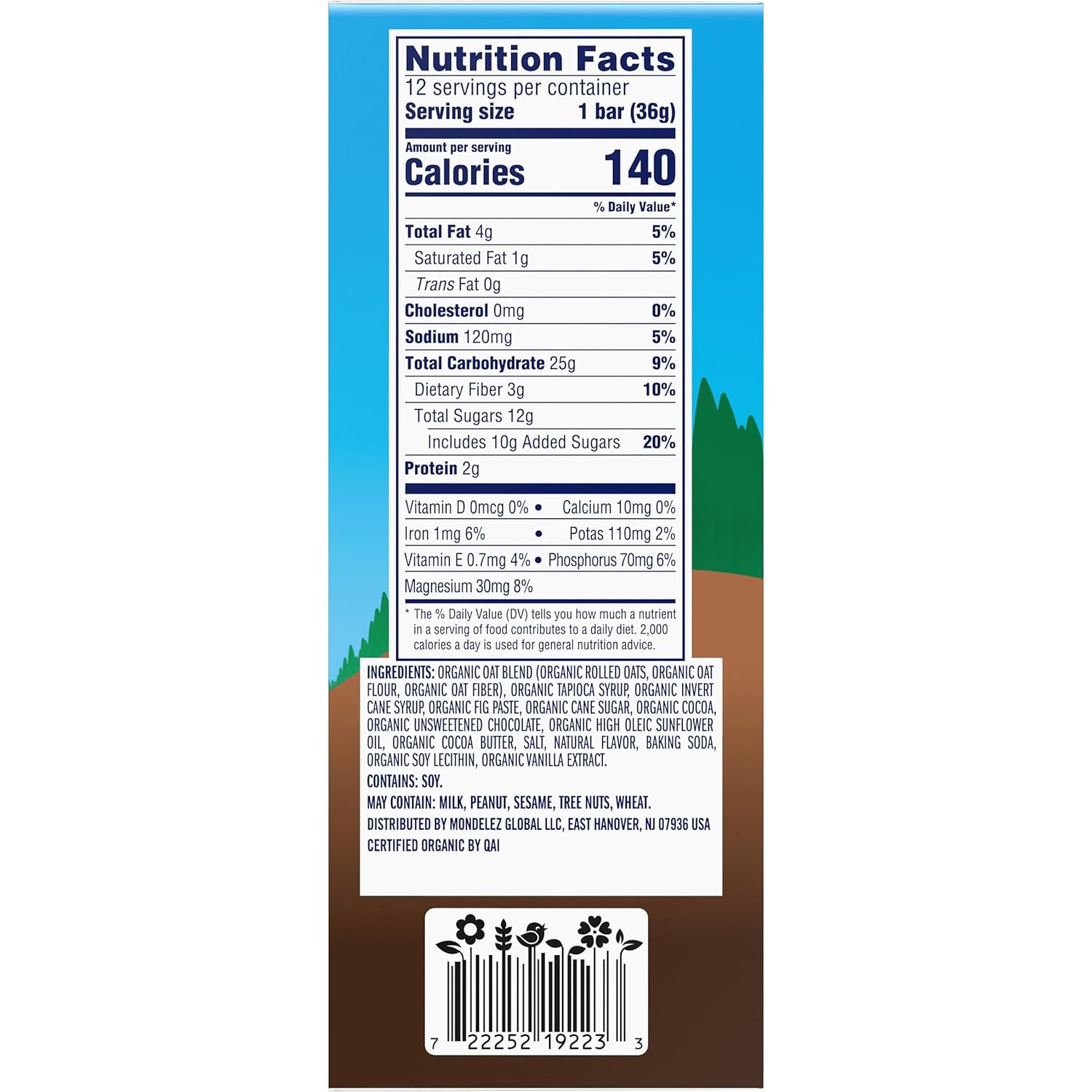 CLIF Kid Zbar Chocolate Brownie Bars – Portable Snack for Hiking and Camping with Kids, 12 Pack