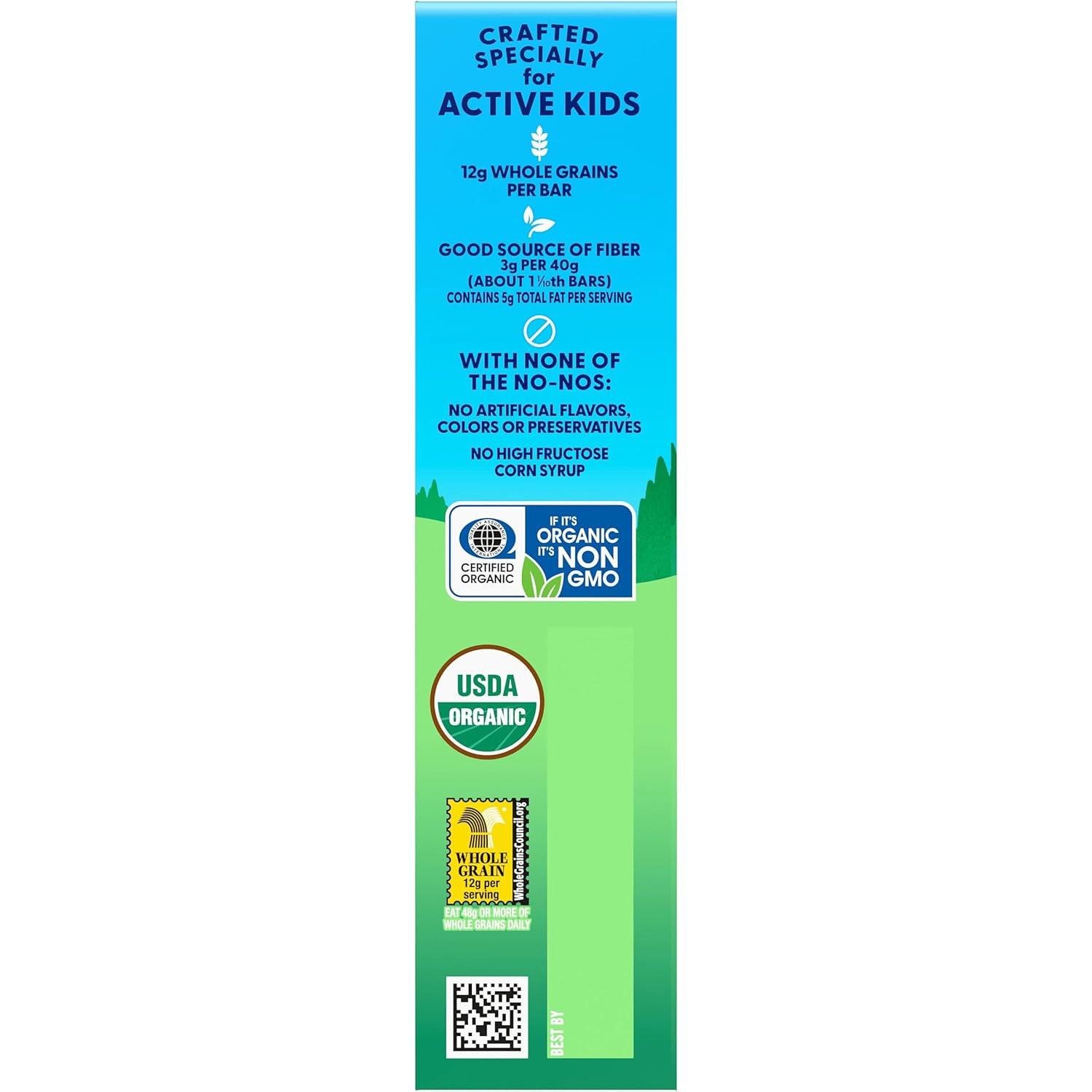 CLIF Kid Zbar Iced Oatmeal Cookie Granola Bars for Active Kids, Organic Whole Grain After-School Snack 6 Count