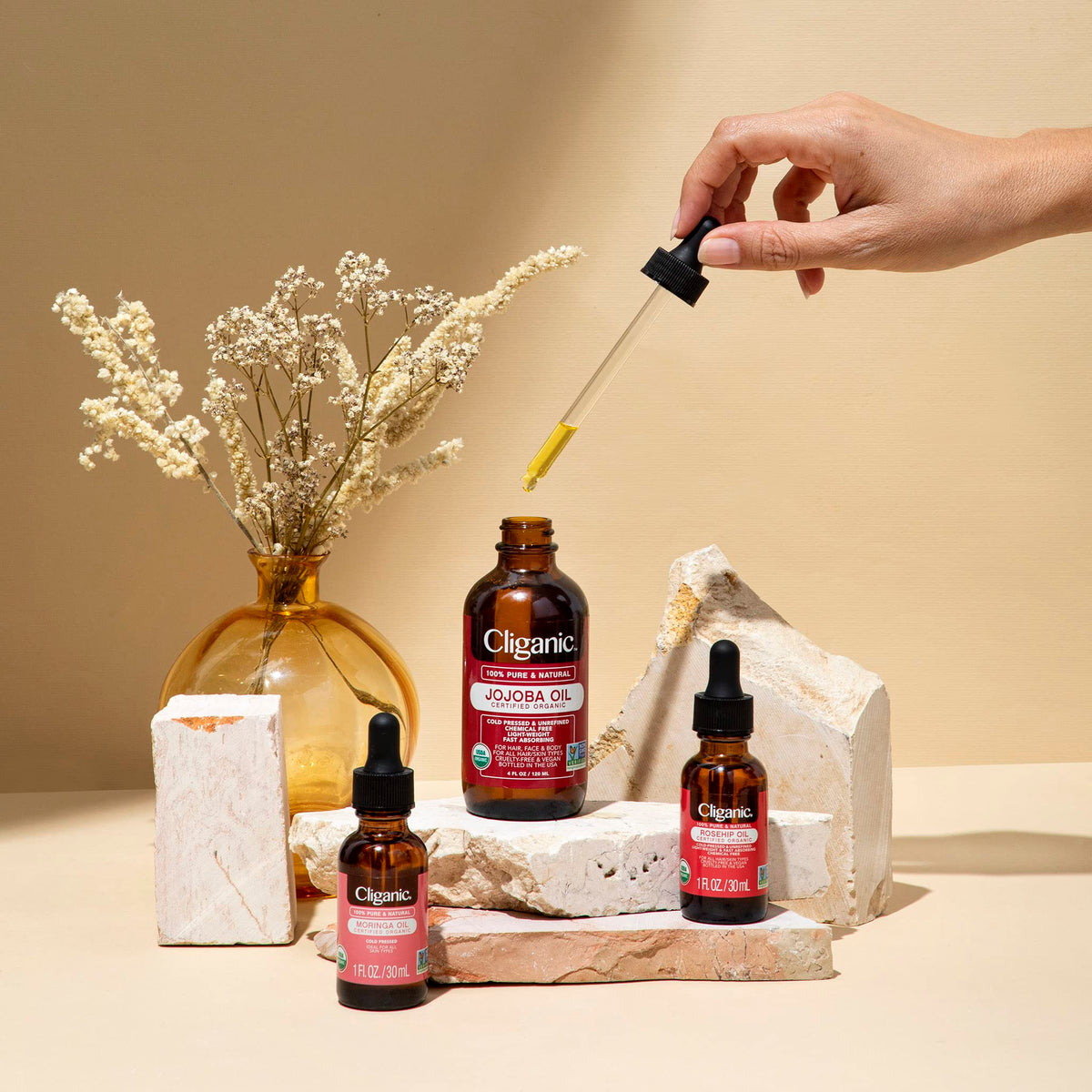 Cliganic Cold Pressed Argan Oil – Crafted Vegan Face Oil That Feels Like a Five Star Spa in a Bottle
