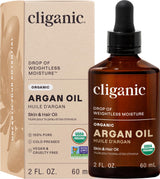 Cliganic Cold Pressed Argan Oil – Crafted Vegan Face Oil That Feels Like a Five Star Spa in a Bottle