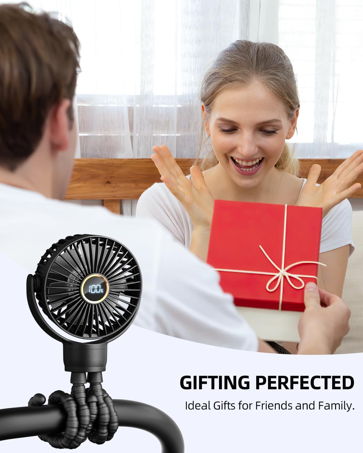 ClipOn Breeze Mini Fan – Baby Stroller Cooling Fan for Infants, Toddlers, and Newborns on the Go