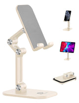OCYCLONE Adjustable Phone Stand for Study Desk, Foldable Phone Holder for Online Learning and Note Taking