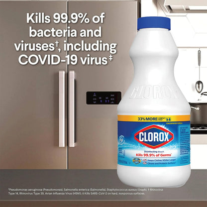 Clorox Concentrated Disinfecting Bleach Cleaner – Hygienic Laundry Brightener for Allergy-Conscious Families