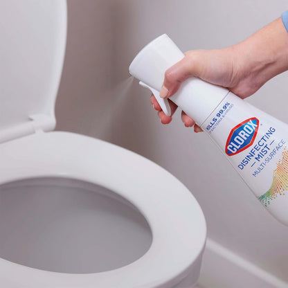 Clorox Disinfecting Mist for Family Safe Daily Disinfecting, No Flame No Fume Bathroom and Kitchen Spray
