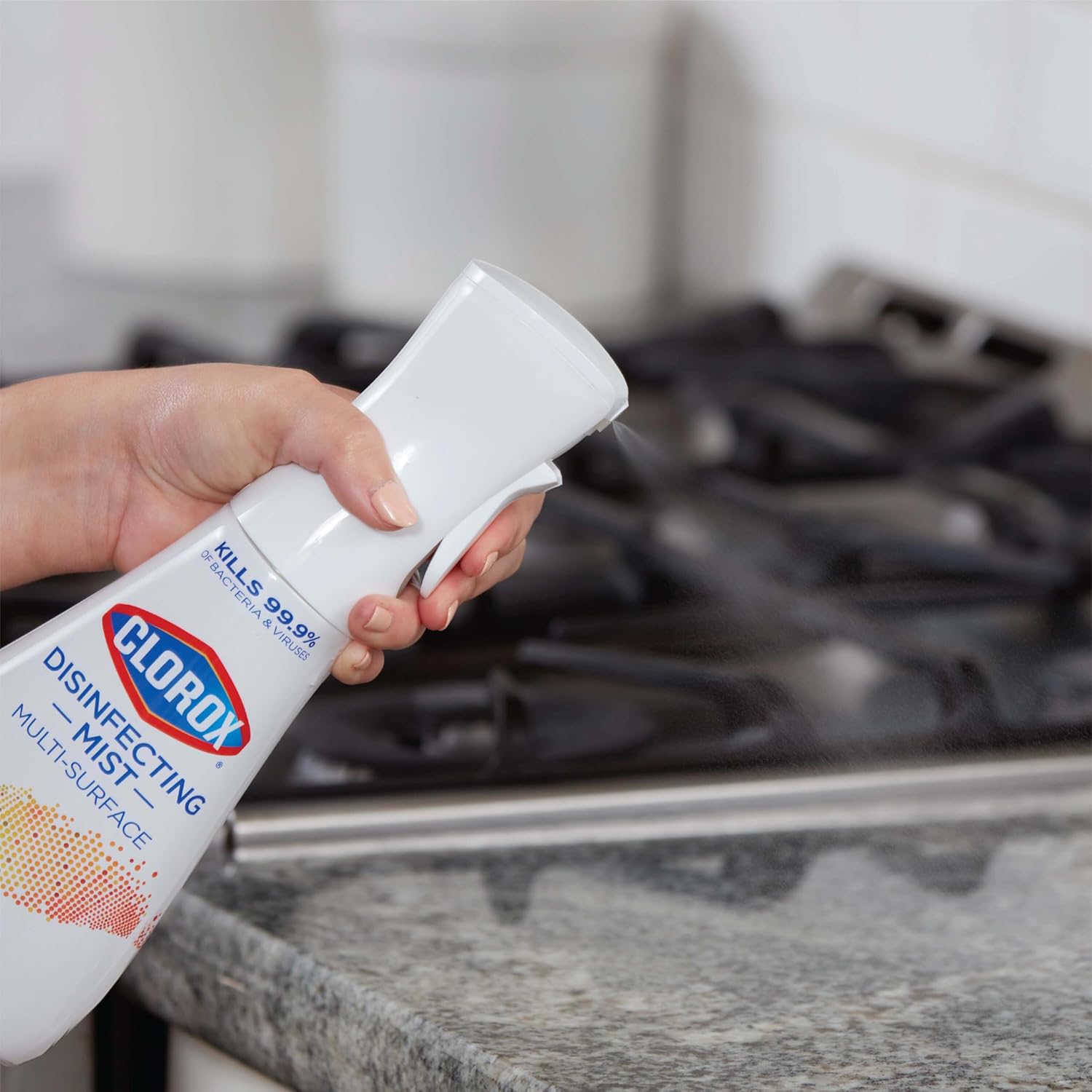 Clorox Disinfecting Mist for Family Safe Daily Disinfecting, No Flame No Fume Bathroom and Kitchen Spray