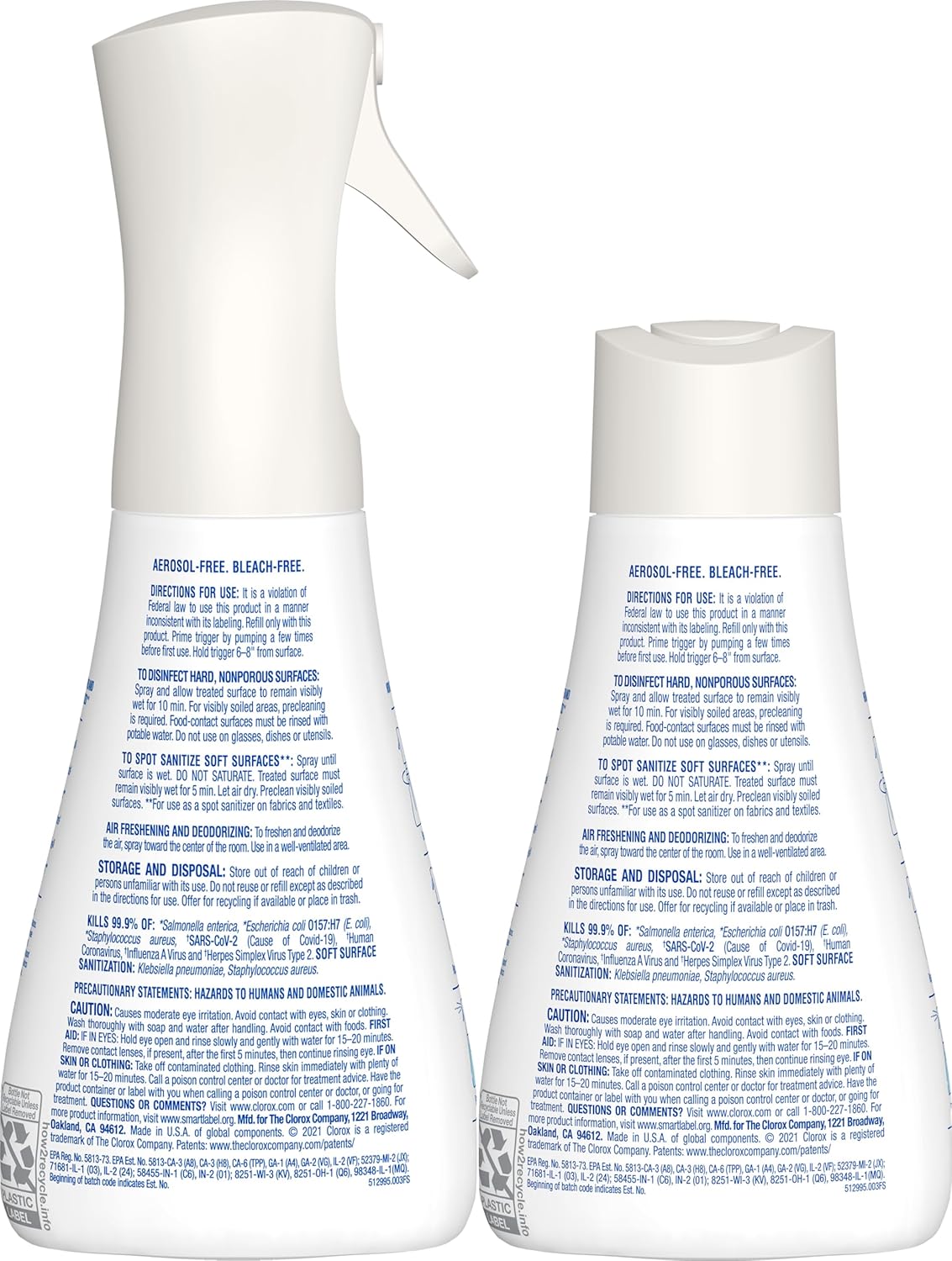 Clorox Disinfecting Mist for Family Safe Daily Disinfecting, No Flame No Fume Bathroom and Kitchen Spray