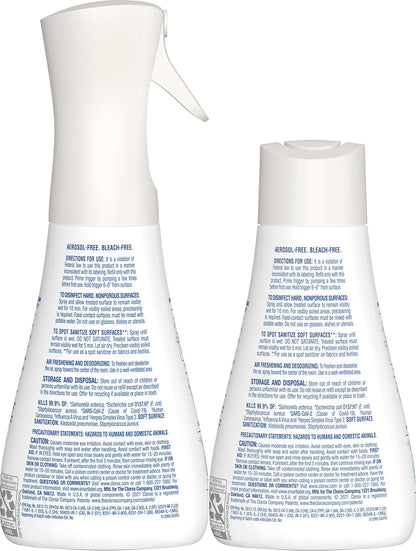 Clorox Disinfecting Mist for Family Safe Daily Disinfecting, No Flame No Fume Bathroom and Kitchen Spray