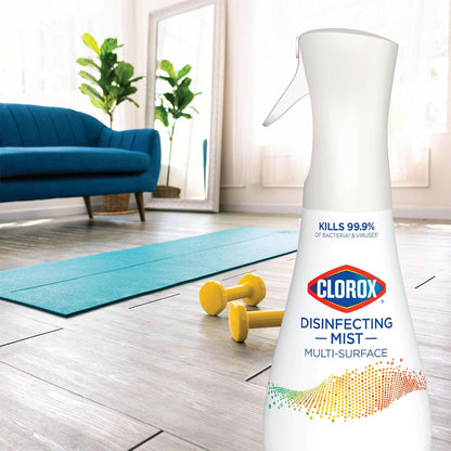 Clorox Disinfecting Mist for Family Safe Daily Disinfecting, No Flame No Fume Bathroom and Kitchen Spray